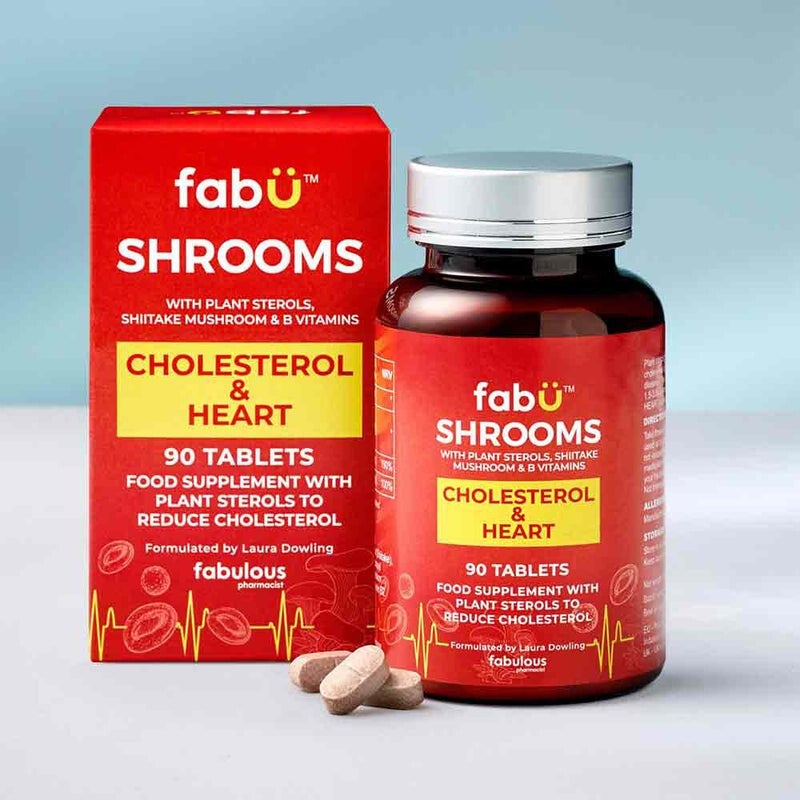 FabU Shrooms Cholesterol & Heart 90 Tablets