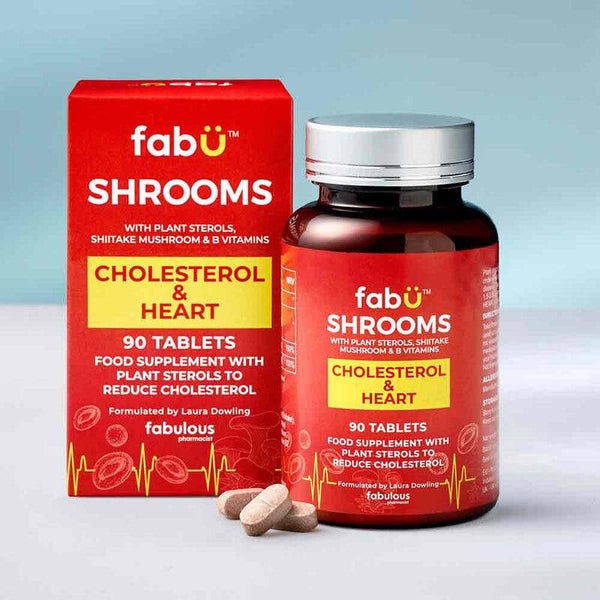 FabU Shrooms Cholesterol & Heart 90 Tablets