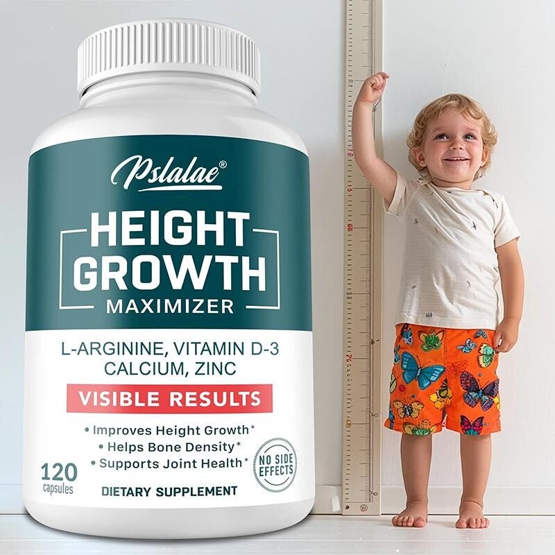 Height Growth-Vitamin D3,Calcium, Zinc, Height,Maximizer Bone Growth