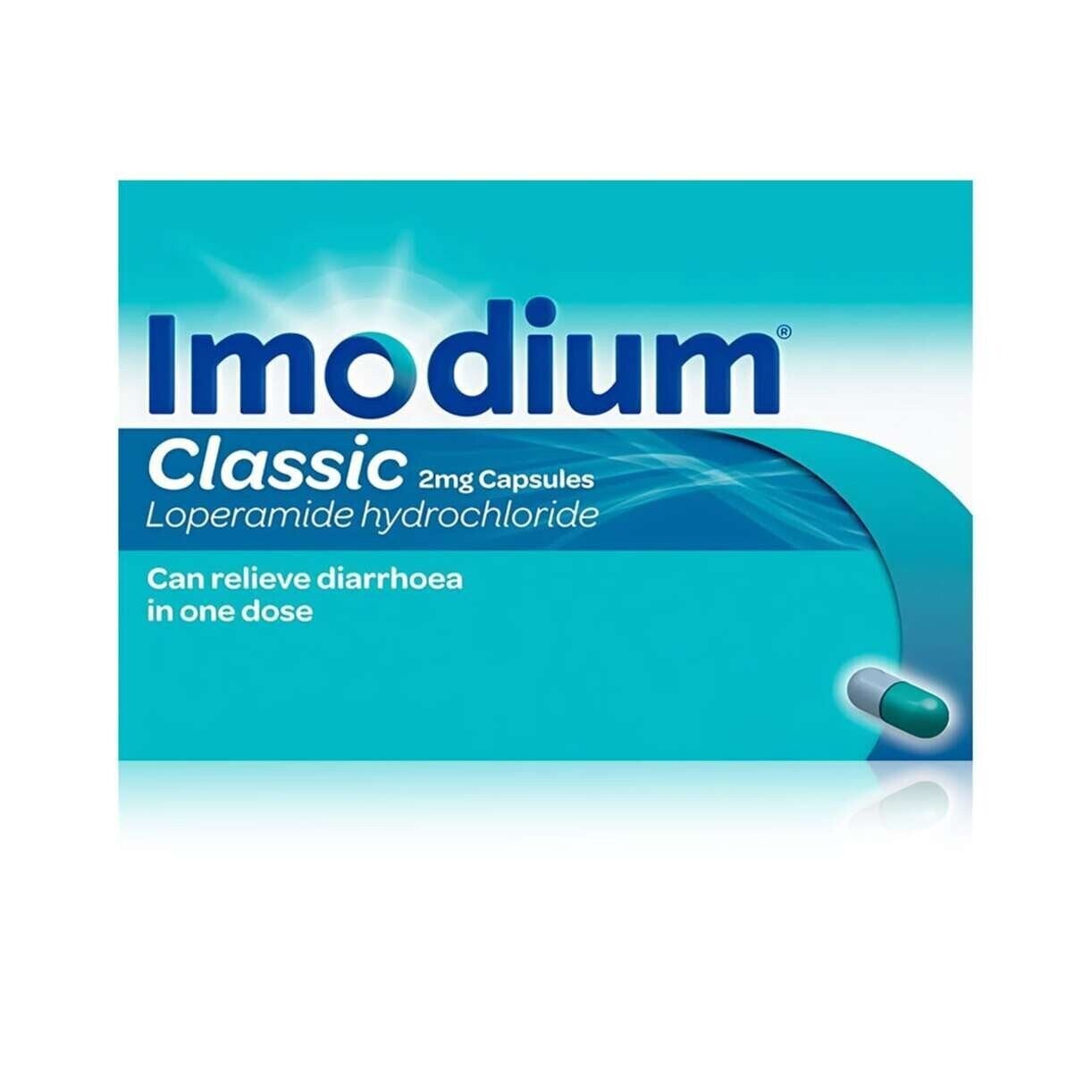 Imodium Classic 2 mg Capsules Relieves Diarrhoea Symptoms