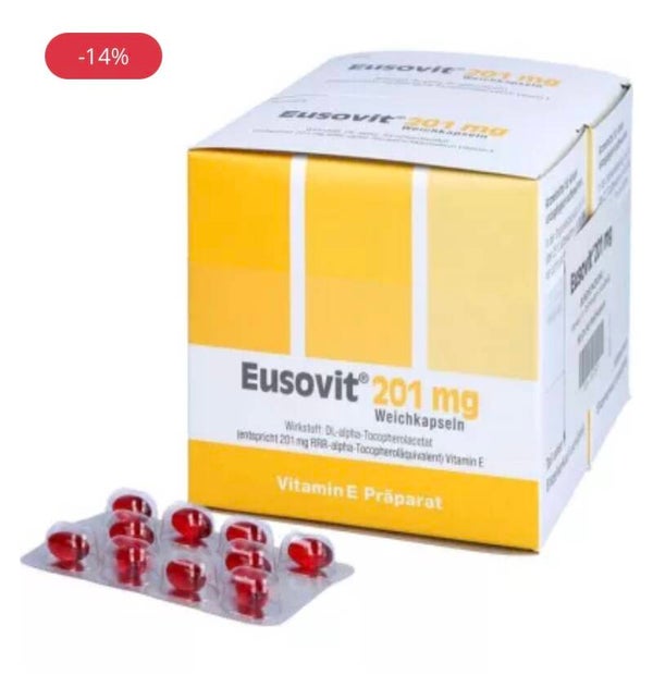 EUSOVIT 201 mg soft capsules, 180 pcs
