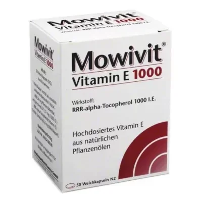 MOWIVIT Vitamin E 1000 capsules, 50 pcs