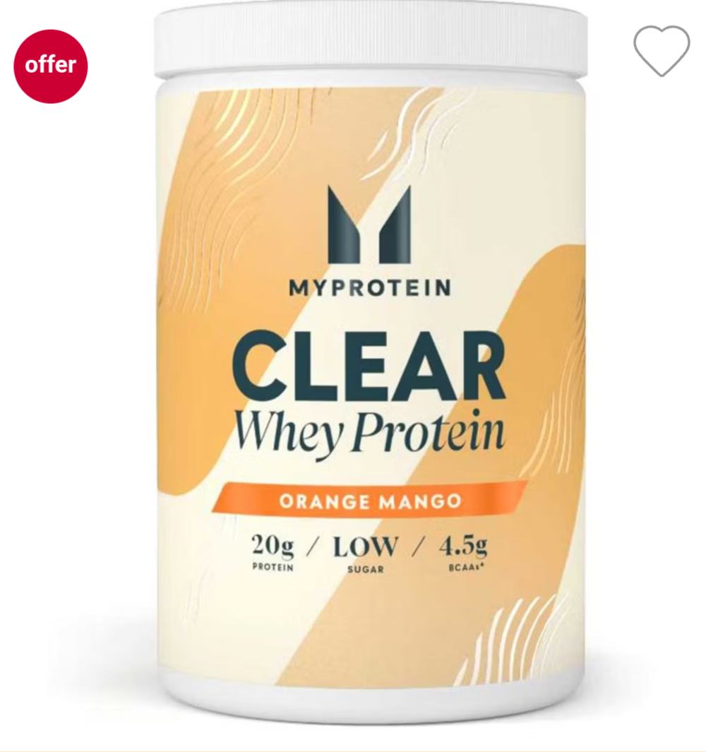 Myprotein Clear Whey Protein Orange & Mango, 20 Serve 522g
