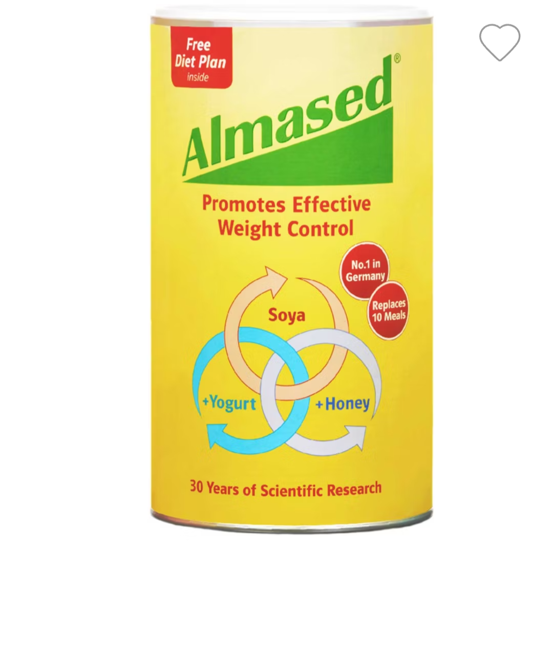 Almased Original Meal Replacement Shake - Protein Powder for Weight Loss, 500g