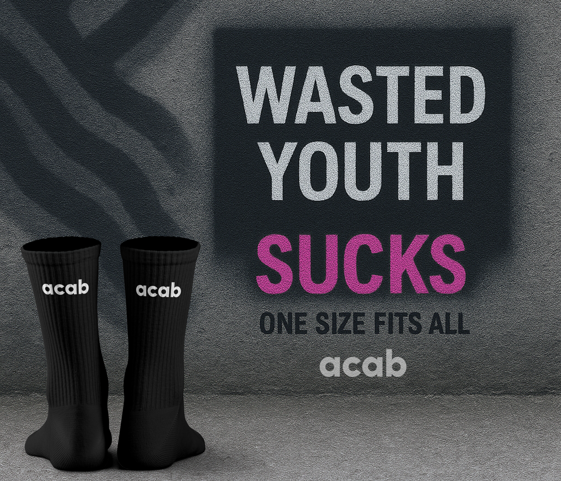 ACAB small Socken I black