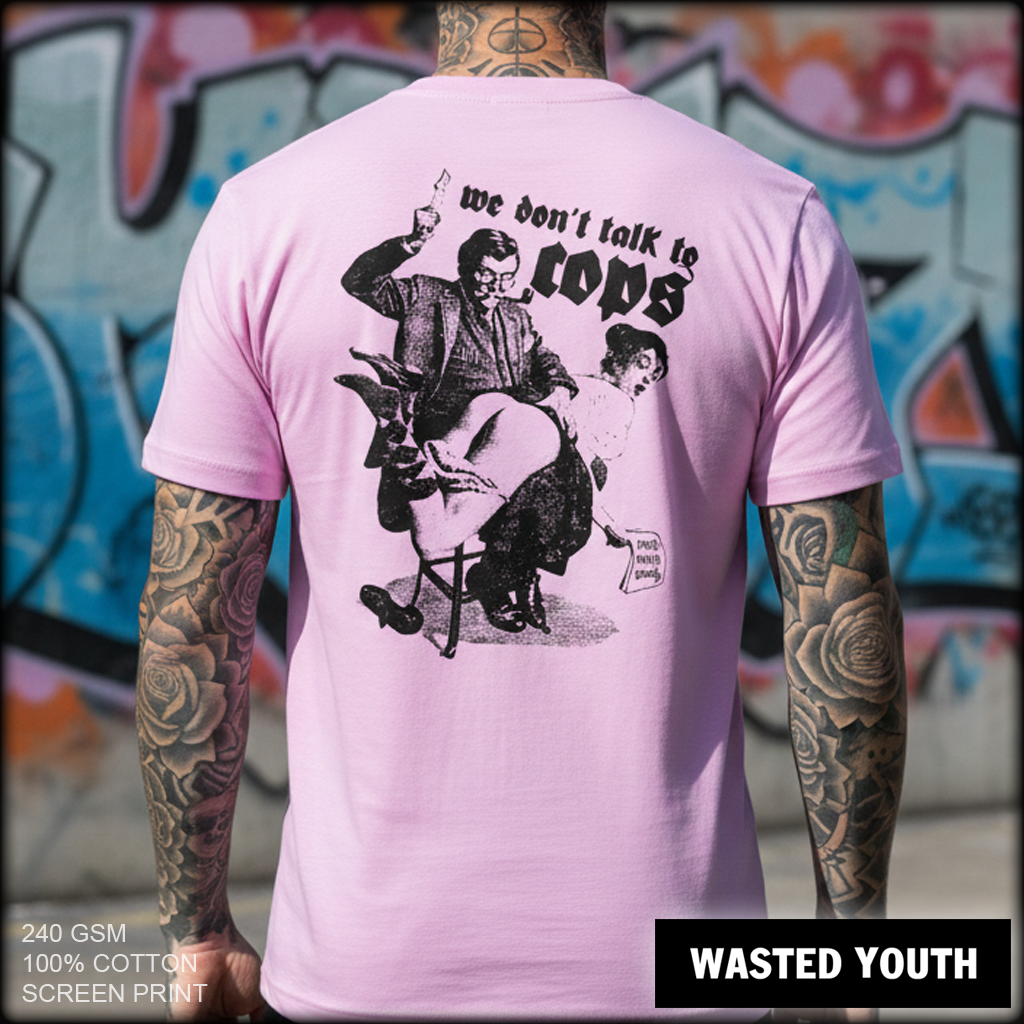 Dont`t Talk To Cops I Shirt II orchid