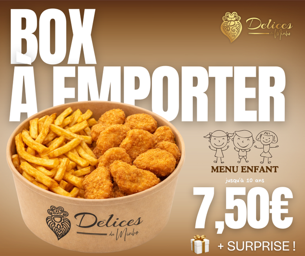Menu enfant : nuggets frites + SURPRISE !