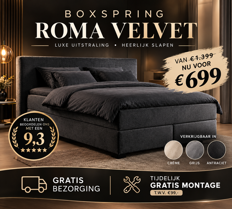 Boxspring Roma Velvet Bestseller