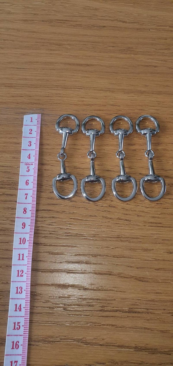 Twilly decoratie zilver bit