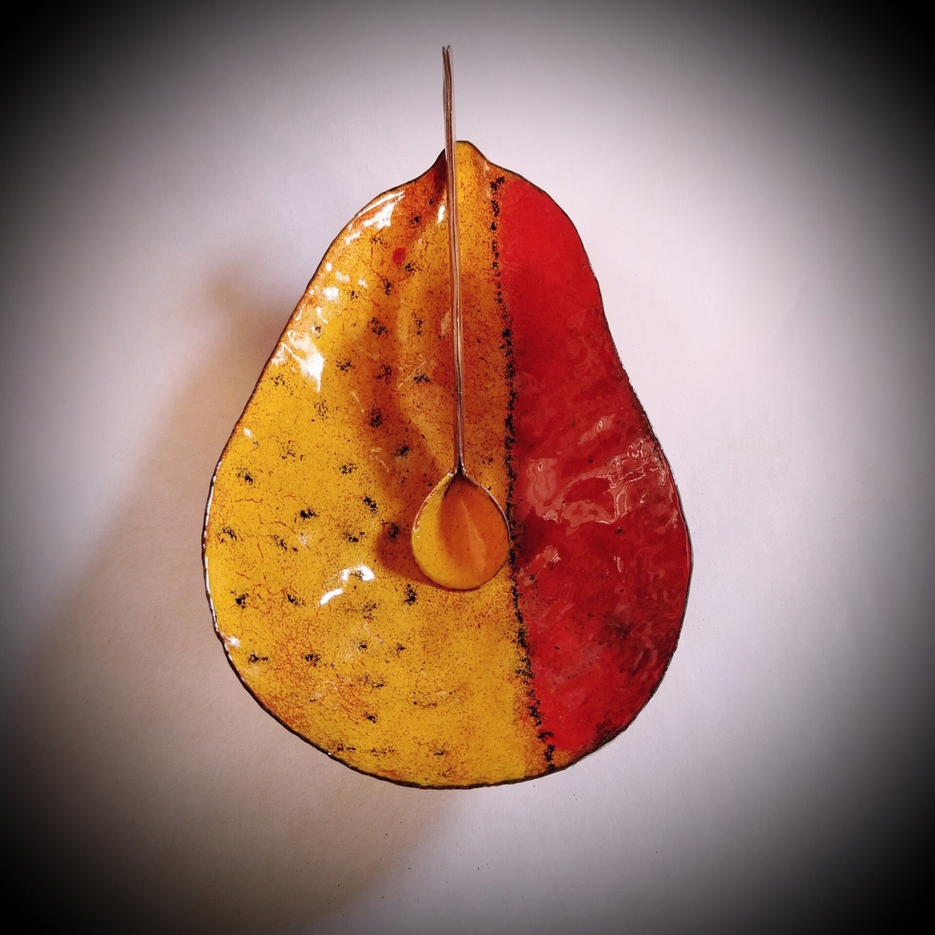 Pear Salt Cellar w/spoon