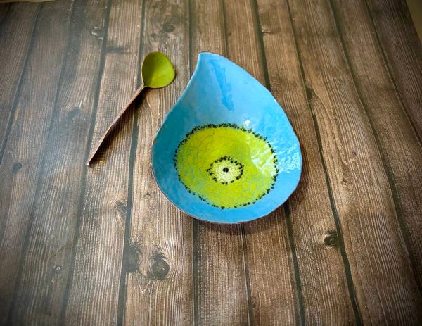 Teardrop Salt Cellar w/spoon