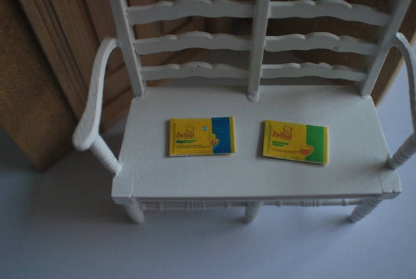 Moderne versie baby geurzakje gekleurd