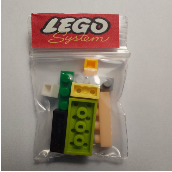 Bouw blokken in een zakje