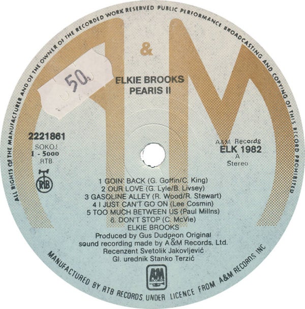 Elkie Brooks - Pearls II [Yugoslavia] - LP