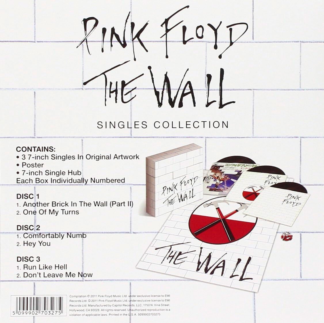 Pink Floyd - The Wall [UK, Record Store Day] - 3 x 7" Box