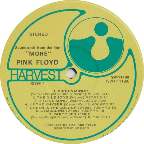 Pink Floyd - More [USA, Jacksonville press] - LP