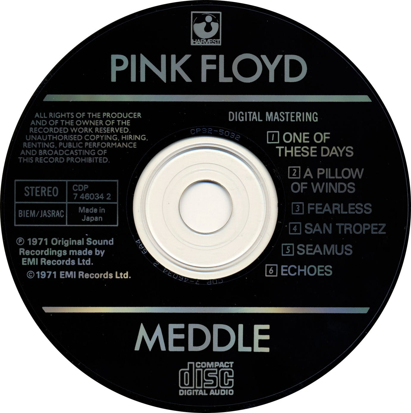 Pink Floyd - Meddle [Japan/Holland] - CD