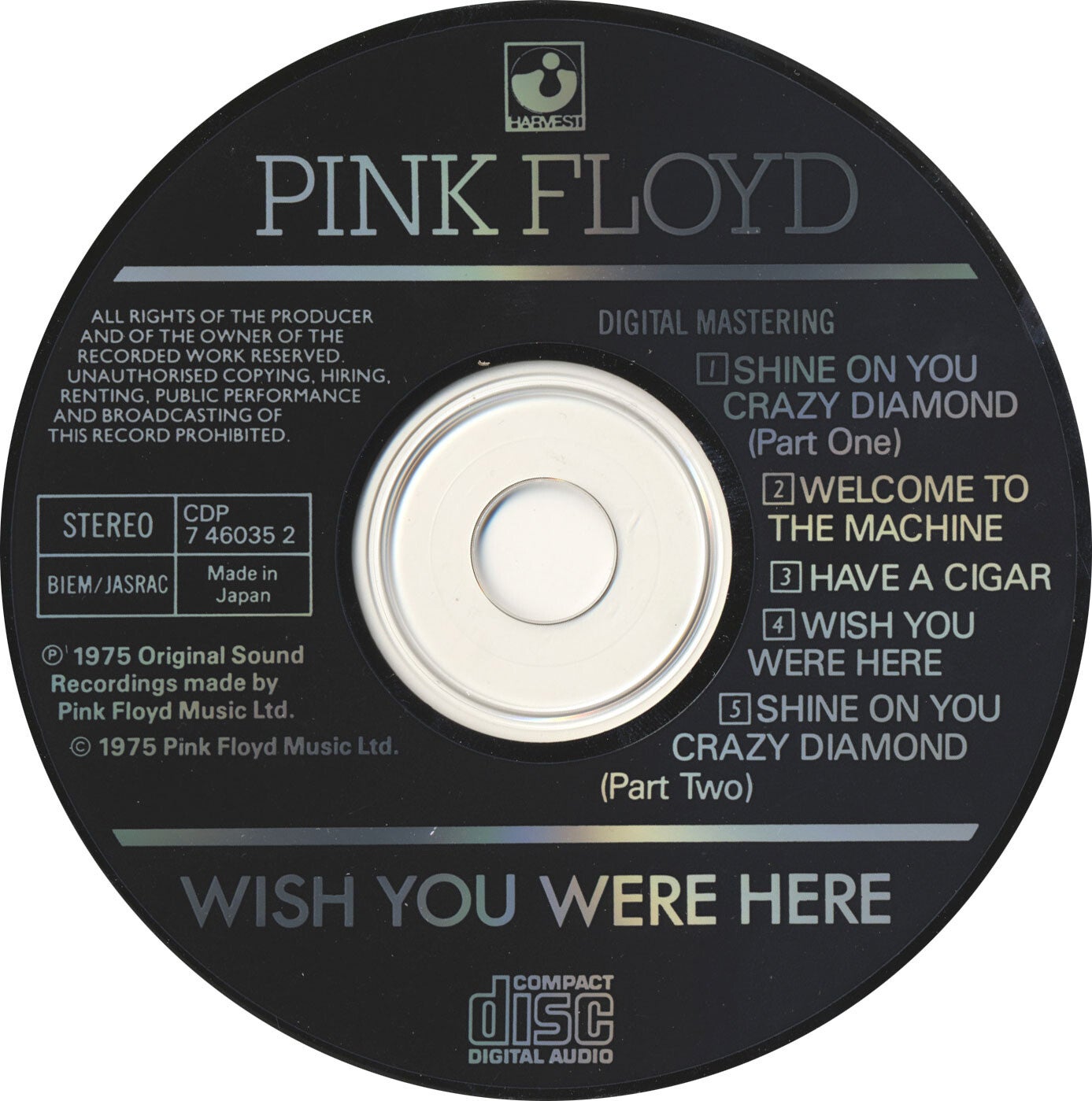 Pink Floyd - Wish You Were Here [Japan/Holland] - CD