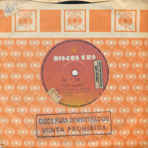Pink Floyd - Not Now John [Argentina, promo, typewritten] - 7"