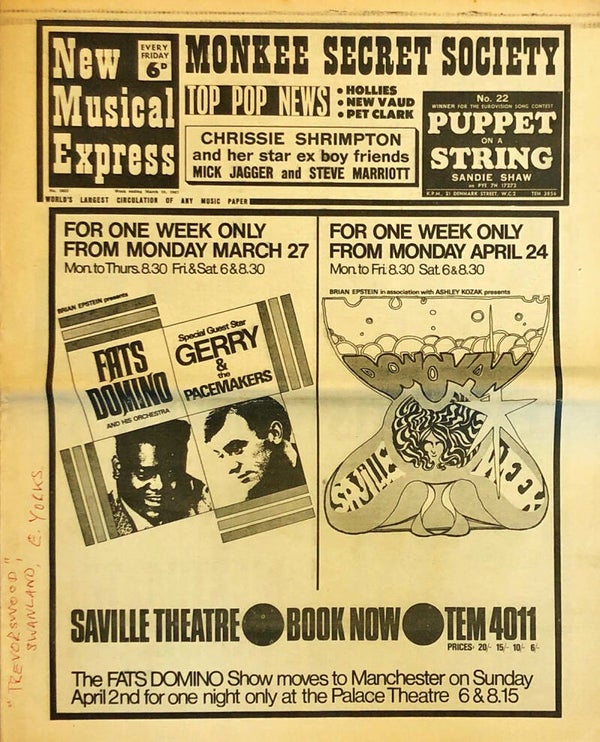 Pink Floyd et al. - New Musical Express 1053, March 18, 1967 [UK] - Magazine