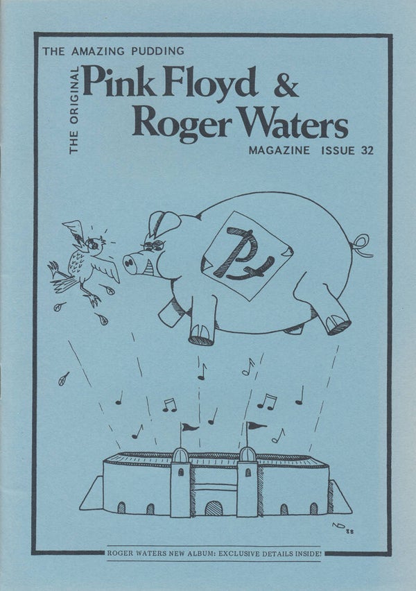 Pink Floyd - The Amazing Pudding 32, August 1988 [UK] - Magazine