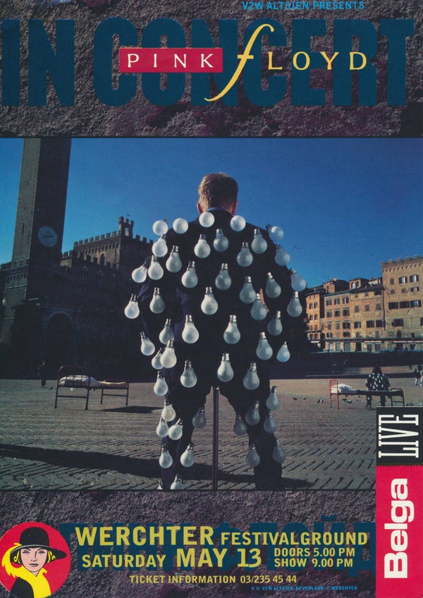 Pink Floyd - Festivalground, Werchter, May 13, 1989 [Belgium] - Handbill