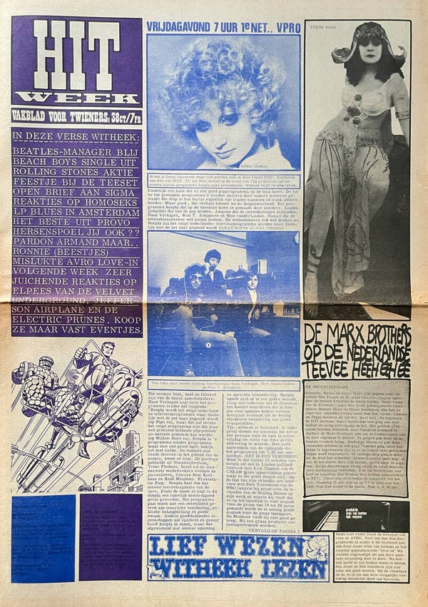 Pink Floyd et al. - Hitweek - July 28, 1967 [Holland] - Magazine