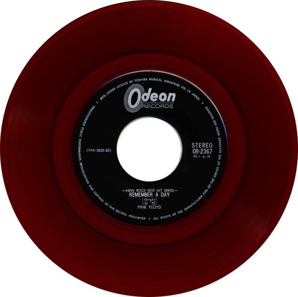 Pink Floyd - Remember A Day [Japan, ¥500, red vinyl] - 7"