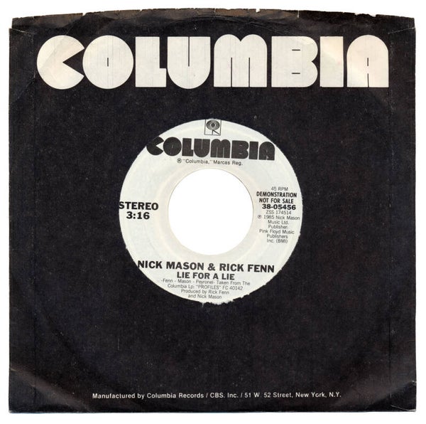 Nick Mason - Lie For A Lie [USA, promo] - 7"