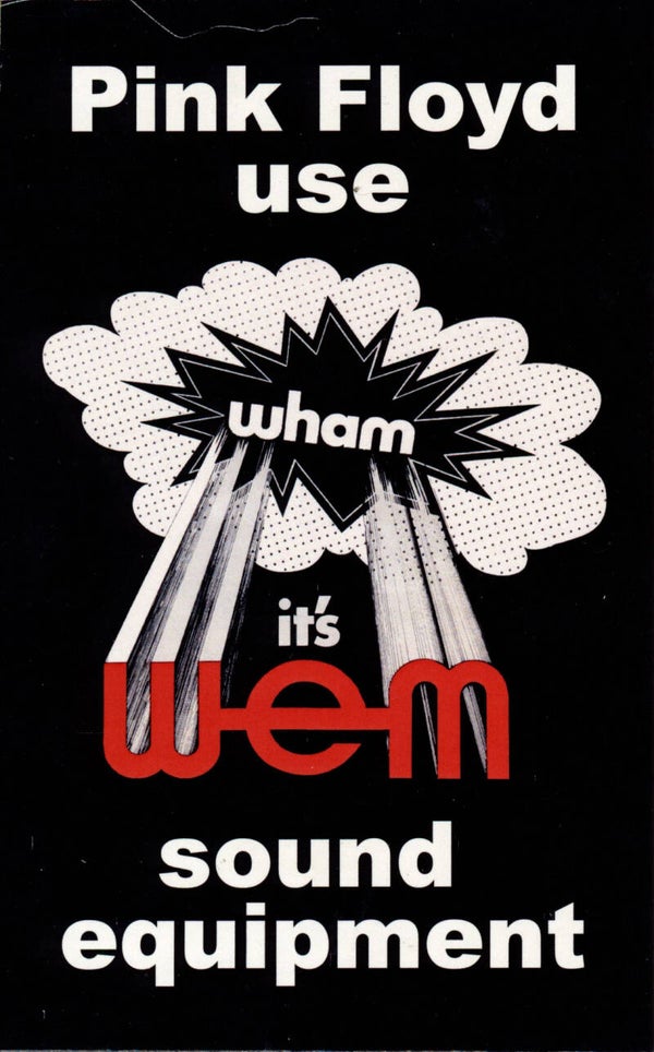 Pink Floyd - Pink Floyd use WEM - 1969 [UK] - Sticker