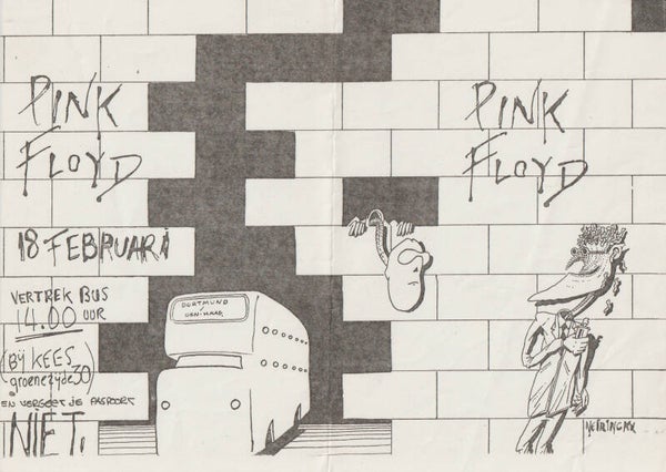 Pink Floyd - The Wall, Dortmund 1981 [Holland] - Leaflet