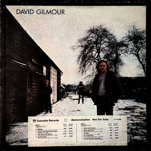 David Gilmour - David Gilmour [USA, promo] - LP