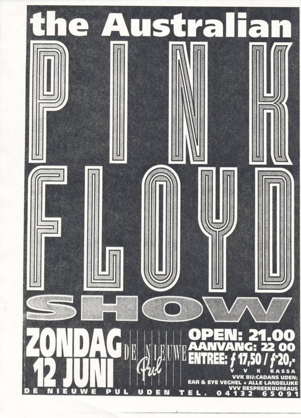 The Australian Pink Floyd Show - De Nieuwe Pul, Uden - 12 June 1994 [Holland] - Australian Pink Floyd