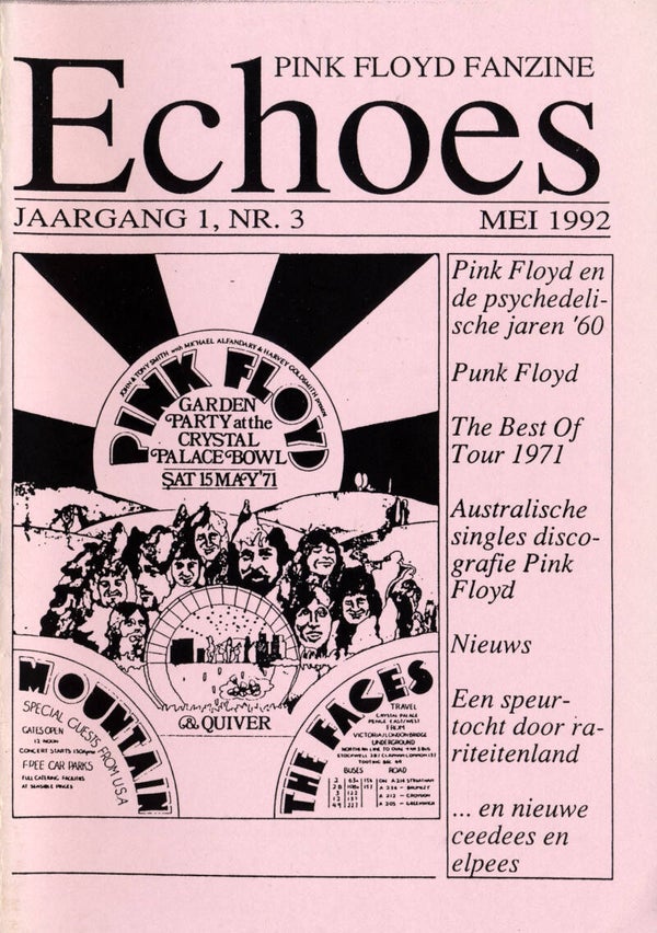 Pink Floyd - Echoes 3, May 1992 [Holland] - Fanzine