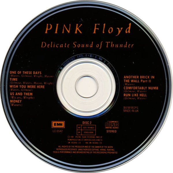 Pink Floyd - Delicate Sound Of Thunder [UK, mispress with Marillion] - 2CD