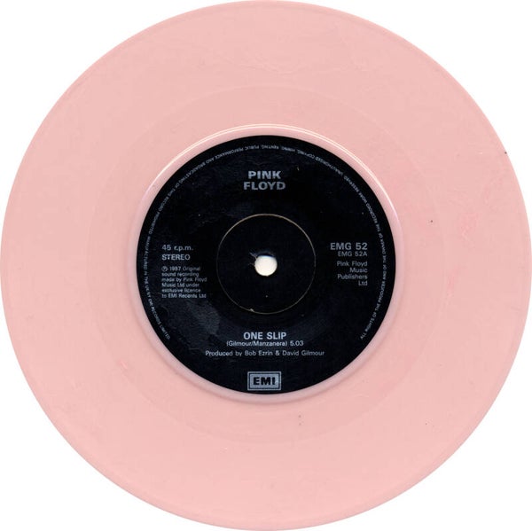 Pink Floyd - One Slip [UK, pink vinyl] - 7"