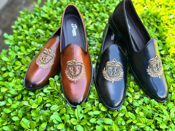 Embroidered Royal Loafers