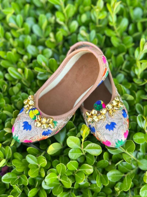 Rainbow Garden Ghungroos Jutti-Baby Girl