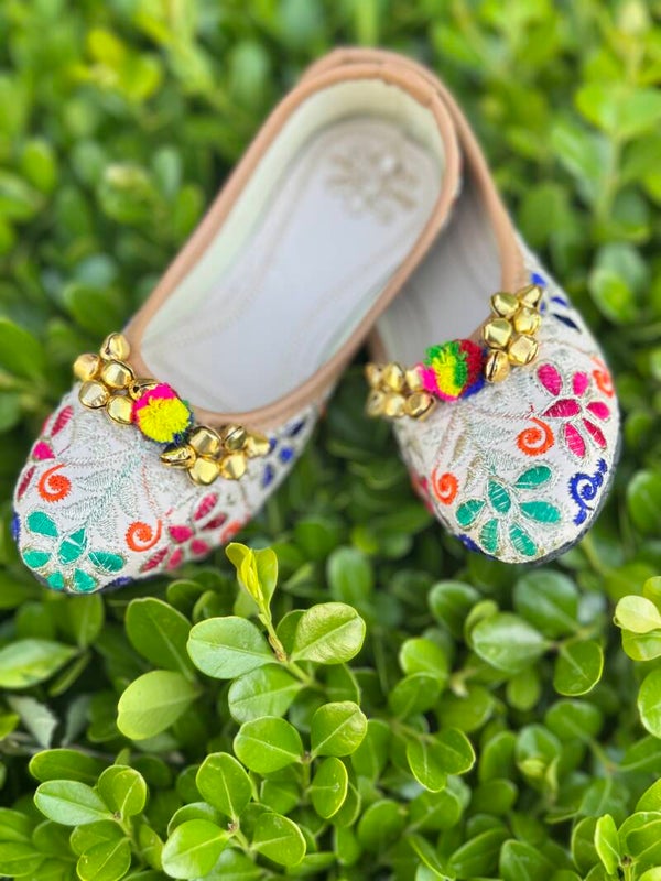 Peacock Plume Mirror Jutti