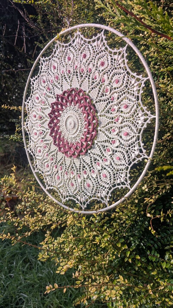 Blossom 🌸 crochet mandala wall art