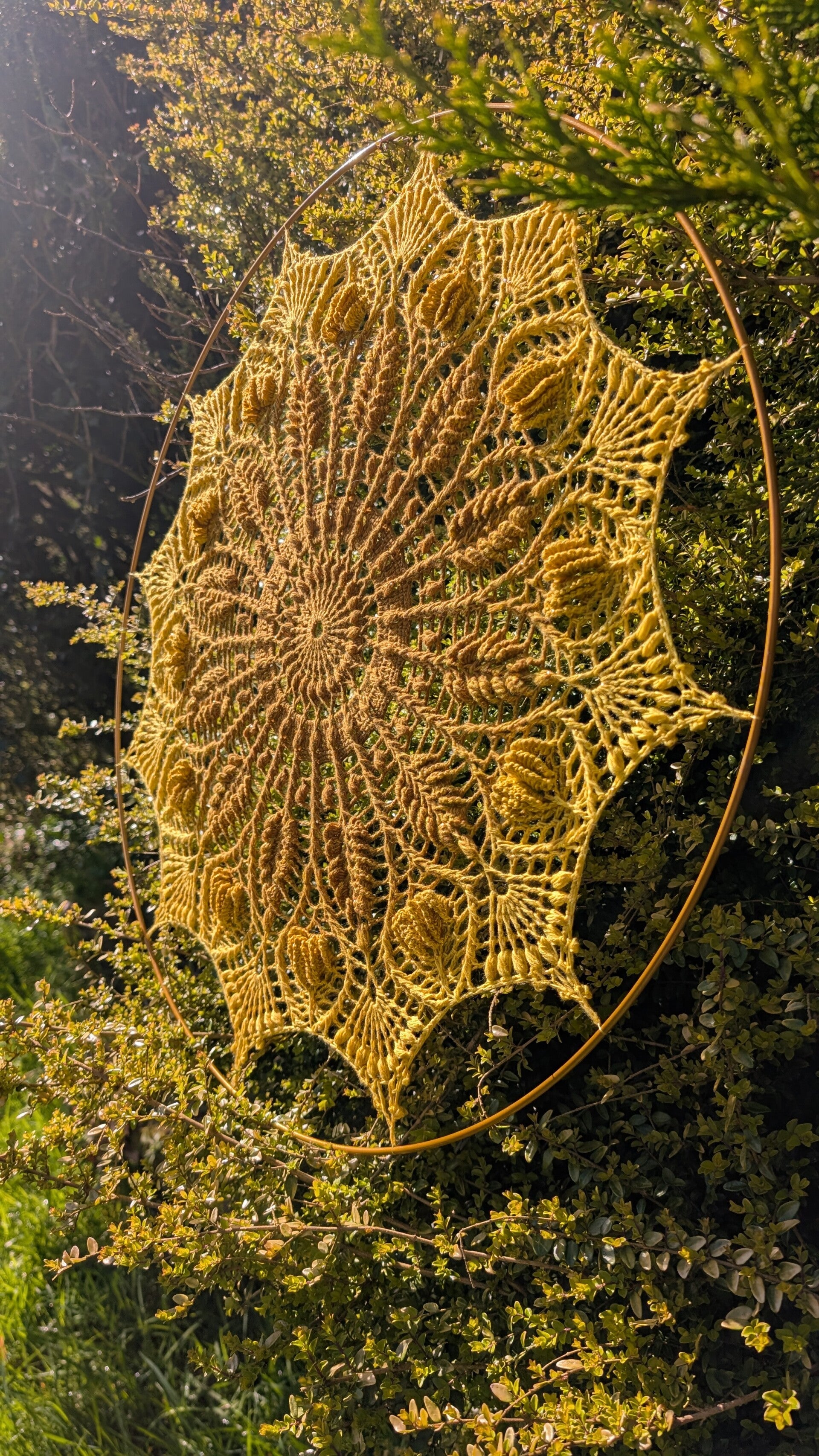 Harvest circle Mandala wall art 60cm