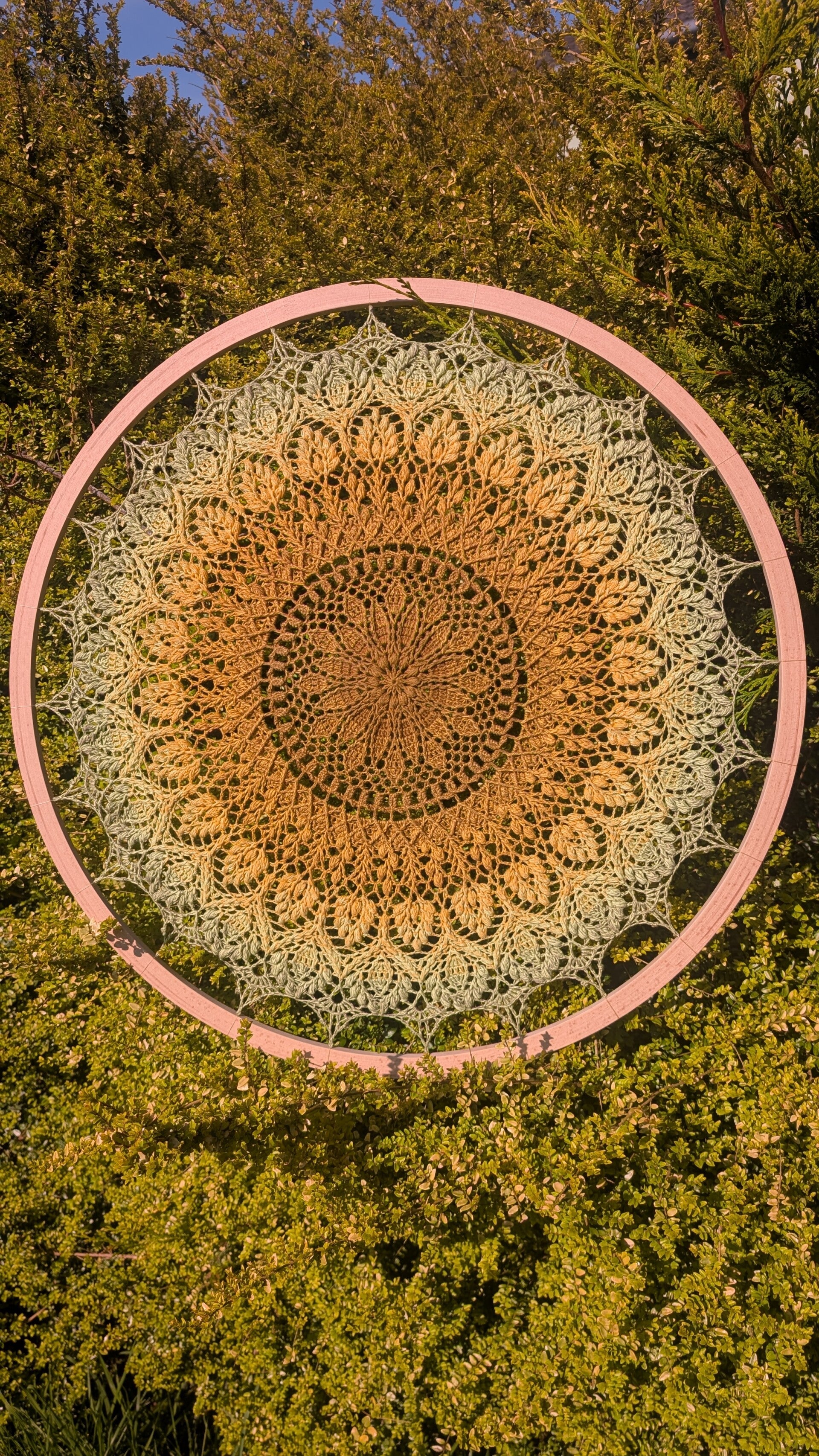 Harvest sun Mandala wall art 70cm
