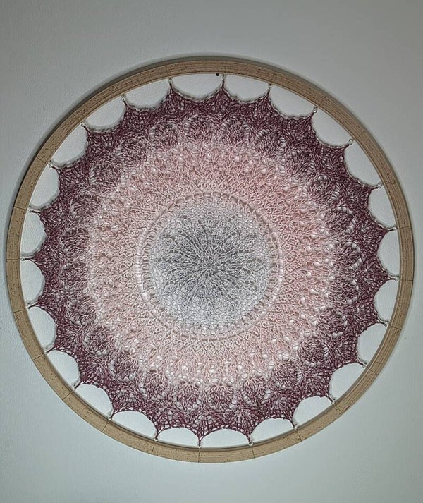 Pink and shine Mandala wall art