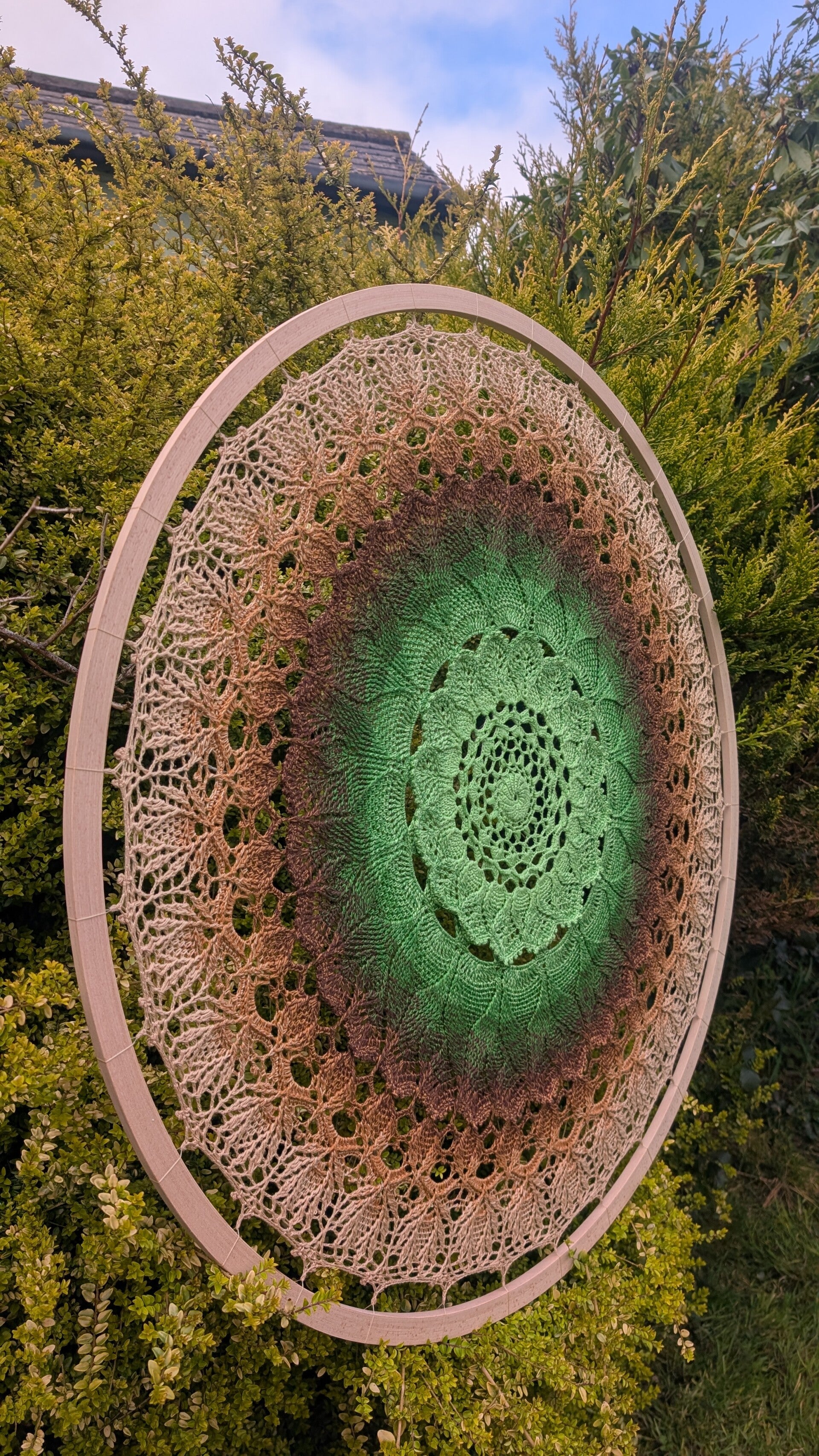 Greenwood Mandala wall art 90cm