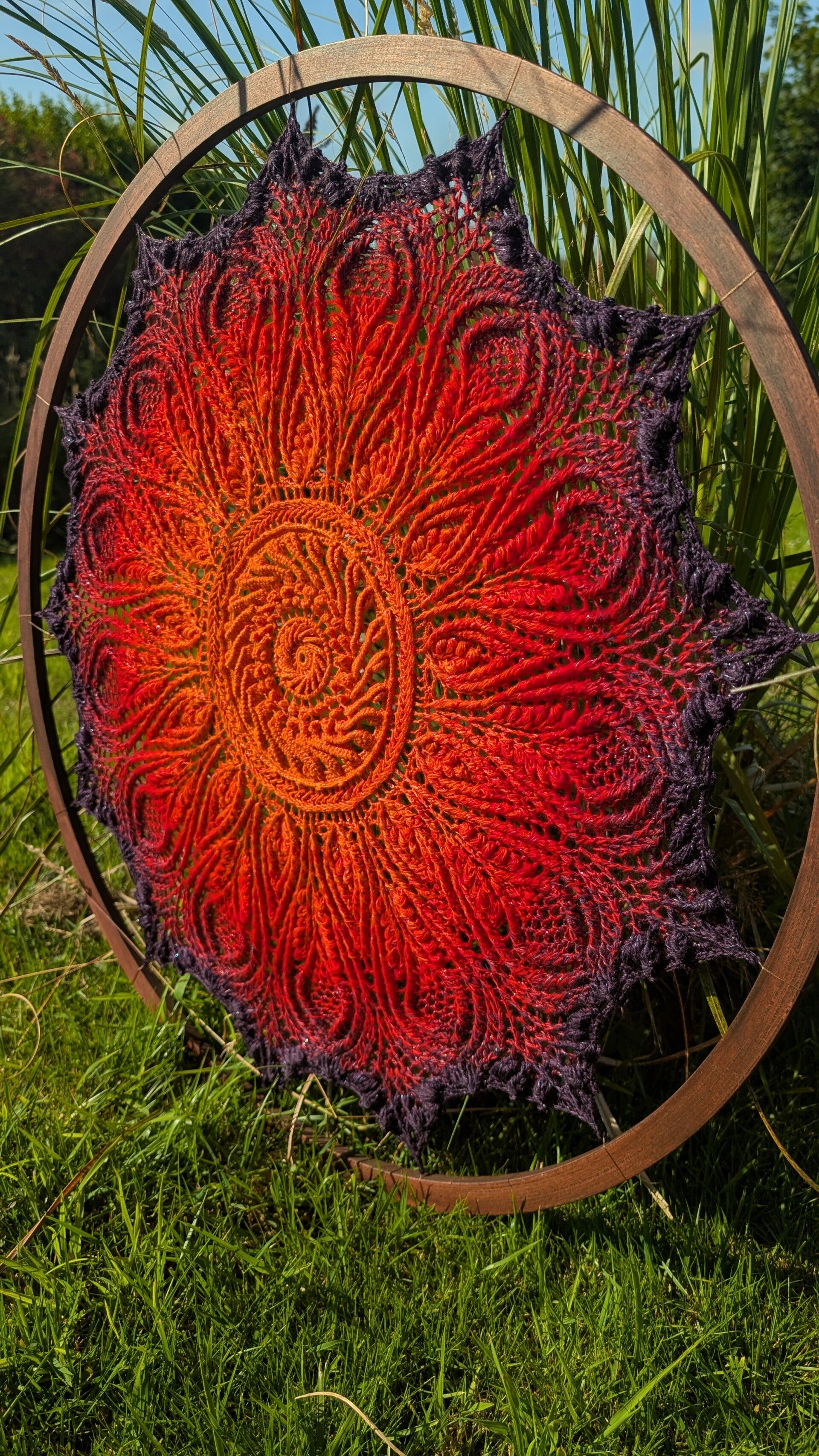 Wildfire Mandala wall art 70cm