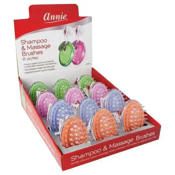 Brosse de massage et de shampoing annie