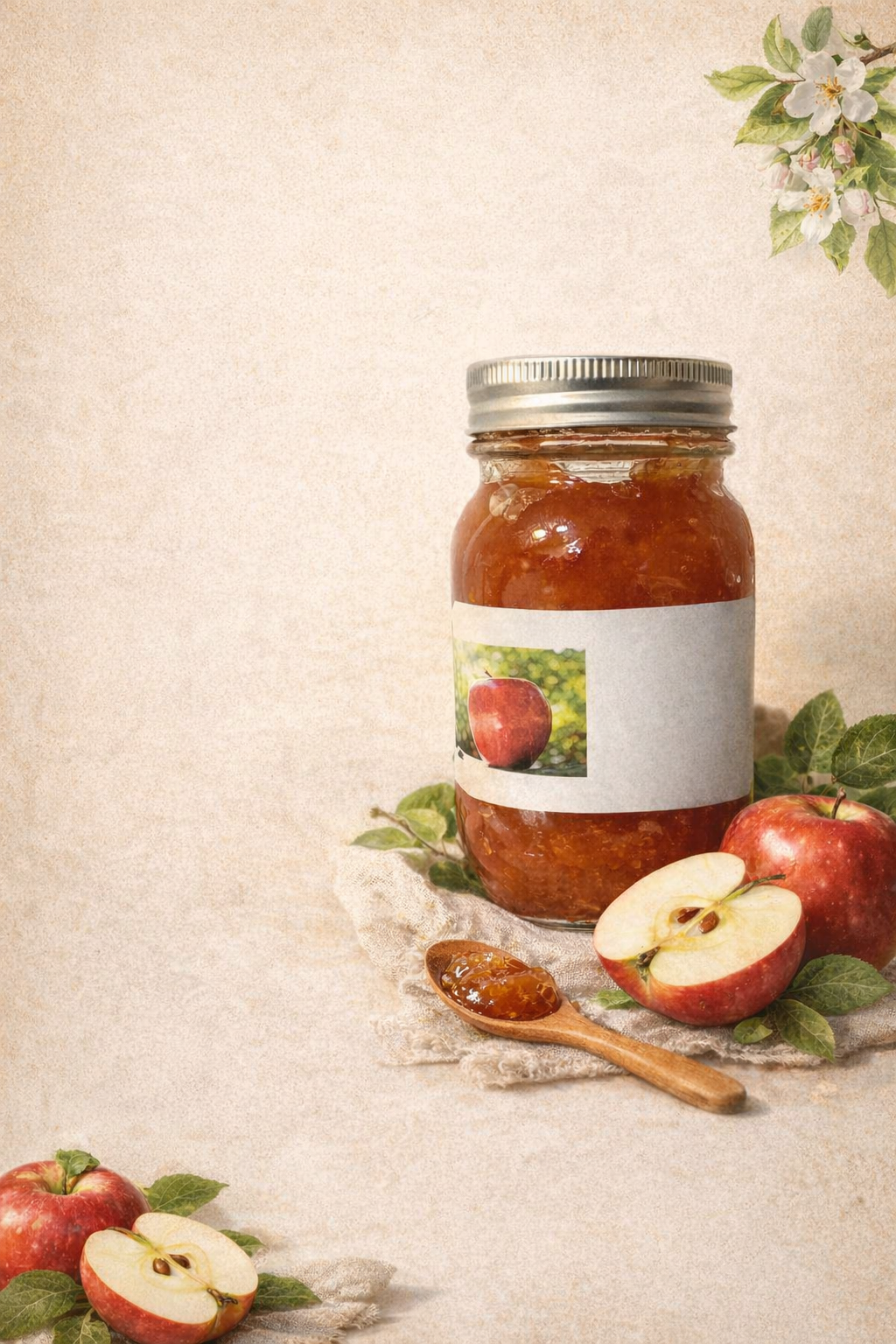 confiture de pomme  bocal de 500 ml