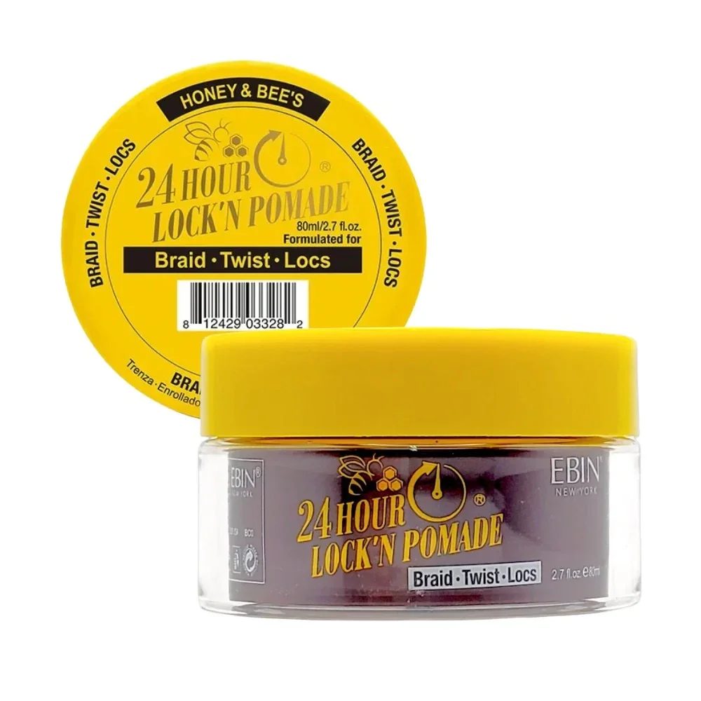 Pomade Lock'N 24h Miel & Abeilles [Tresses, Twists, Locks]  2,7 oz