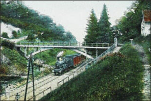 Historische foto en documentatie van station Oud Valkenburg langs de spoorlijn