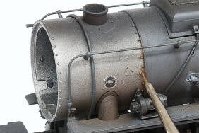 Inhoudsopgave: stoomketel van de locomotief weatheren